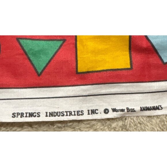 Animaniacs Fabric Panel Cartoon Character Picnic 1995 Springs Industries 44 x45" - Picture 7 of 7